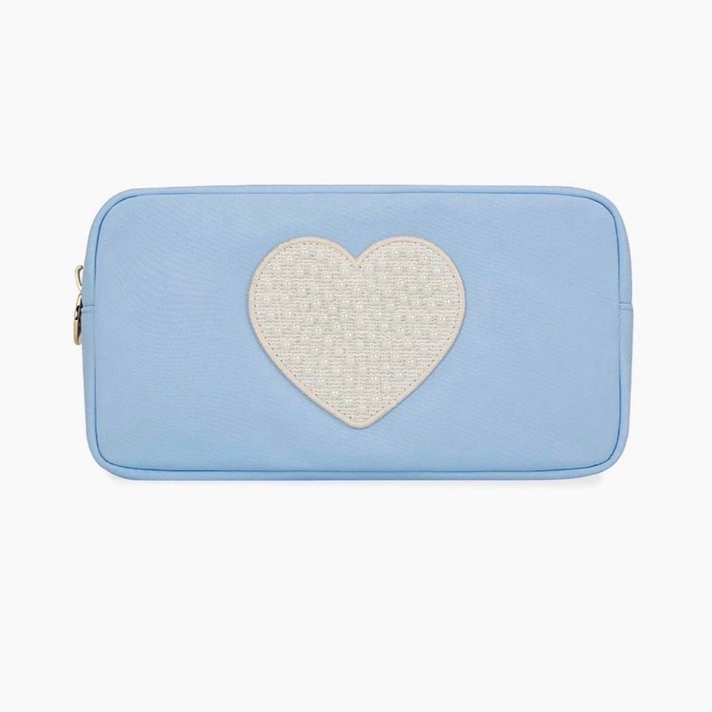 Stoney Clover Lane Jumbo Heart Small Pouch - Periwinkle